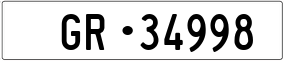 Trailer License Plate